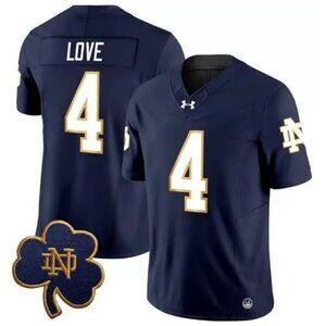 Mens Youths Jeremiyah Love Navy Vapor Stitched Jersey